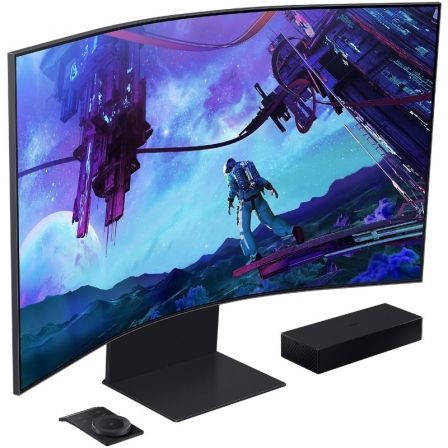 Samsung Odyssey Ark G97NC Monitor Gaming Curvo 55" 4K 165Hz 1ms VA Mini LED HDR10+ Smart TV Regulable Negro Samsung Odyssey Ark G97NC Monitor Gaming Curvo 55" 4K 165Hz 1ms VA Mini LED HDR10+ Smart TV Regulable Negro